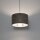 Hängelampe Stoffschirm Seidengrau E27 L:40 cm Modern