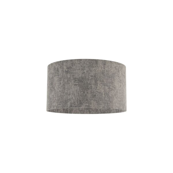 Deckenleuchte Stoffschirm Grau E27 B:35 cm Modern rund