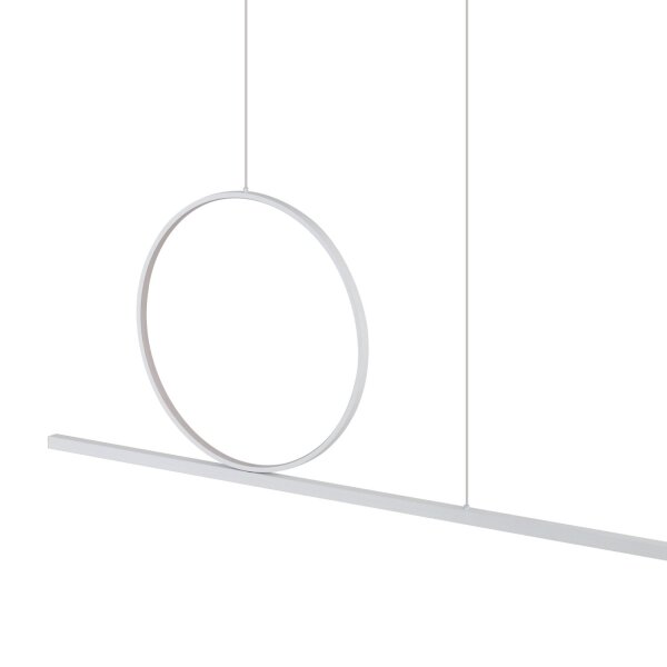 LED Hängelampe Weiß 3000 K L:115 cm Ring Modern