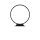 LED Tischlampe Außen Schwarz IP65 3000 K H:40 cm Ring