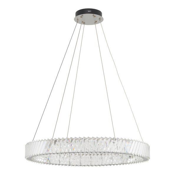 LED Hängelampe Nickel 3000 K L:80 cm Acryl Kristall