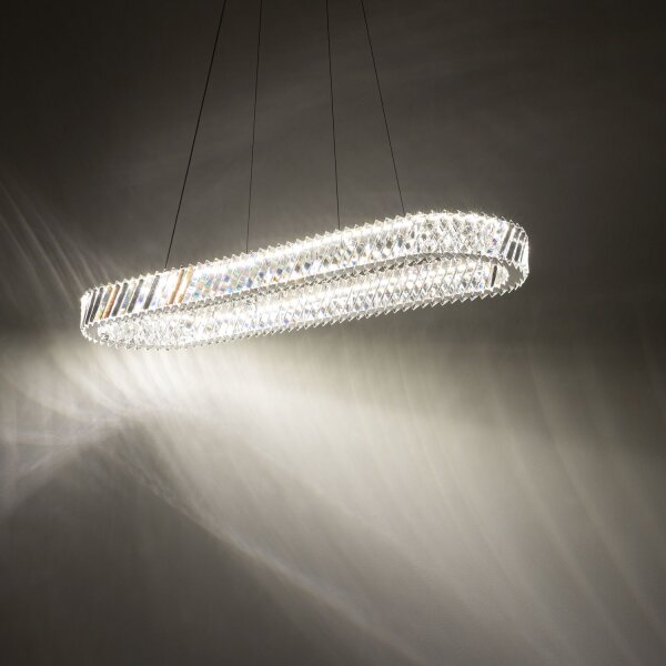 LED Pendelleuchte Nickel 3000 K L:120 cm Modern