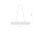 LED Pendelleuchte Nickel 3000 K L:120 cm Modern