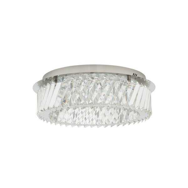 LED Deckenleuchte Nickel 3000 K rund B:43 cm Modern