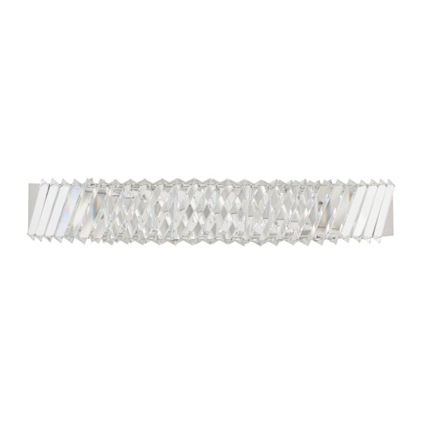 LED Wandlampe Nickel 3000 K B:59 cm Acryl Kristall