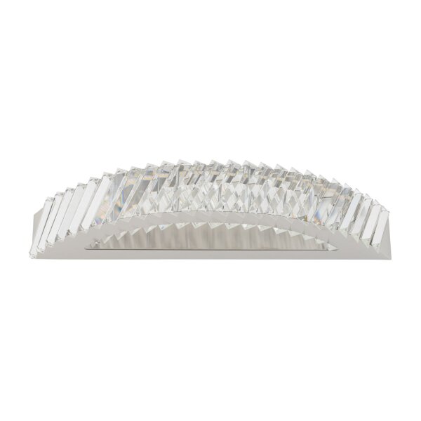 LED Wandlampe Nickel 3000 K B:59 cm Acryl Kristall