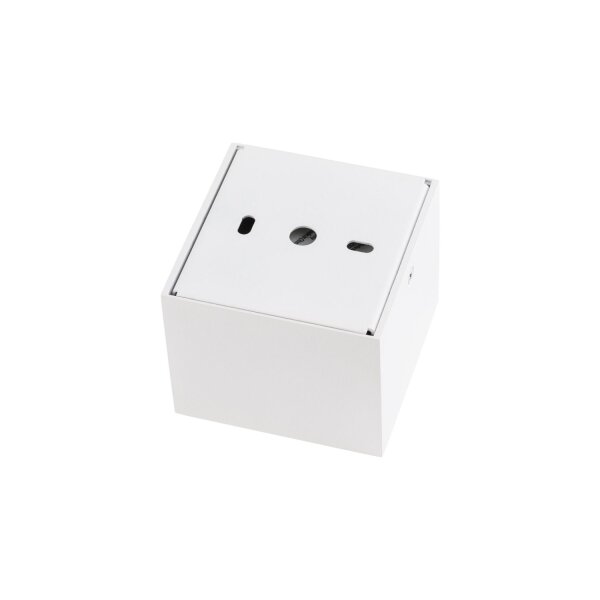LED Deckenleuchte Weiß Schwarz 3000 K B:8 cm eckig