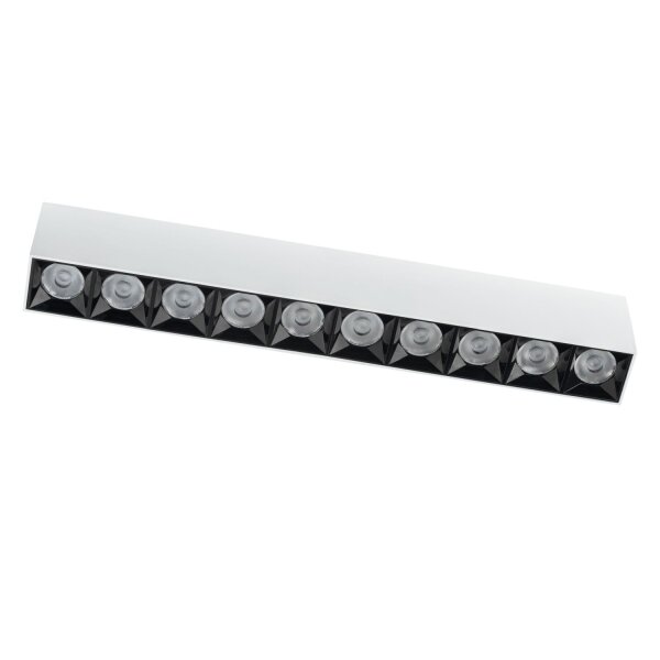 LED Deckenleuchte Weiß Schwarz 3000 K L:38,5 cm lang