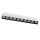 LED Deckenleuchte Weiß Schwarz 3000 K L:38,5 cm lang