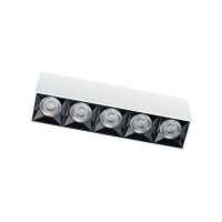 LED Deckenleuchte Wei&szlig; Schwarz 4000 K L:19 cm lang
