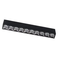 LED Deckenleuchte Schwarz 3000 K L:38 cm lang Modern