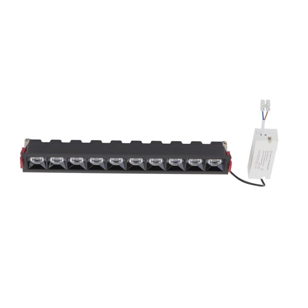LED Einbauleuchte Schwarz 4000 K L:39 cm lang Modern