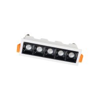 LED Einbauspot Weiß 3000 K rund L:14 cm lang Modern