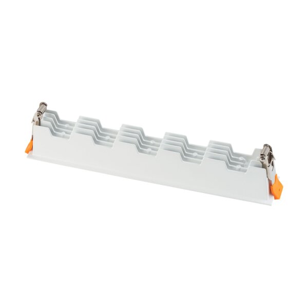 LED Einbauspot Weiß Alu 3000 K lang L:28 cm Modern