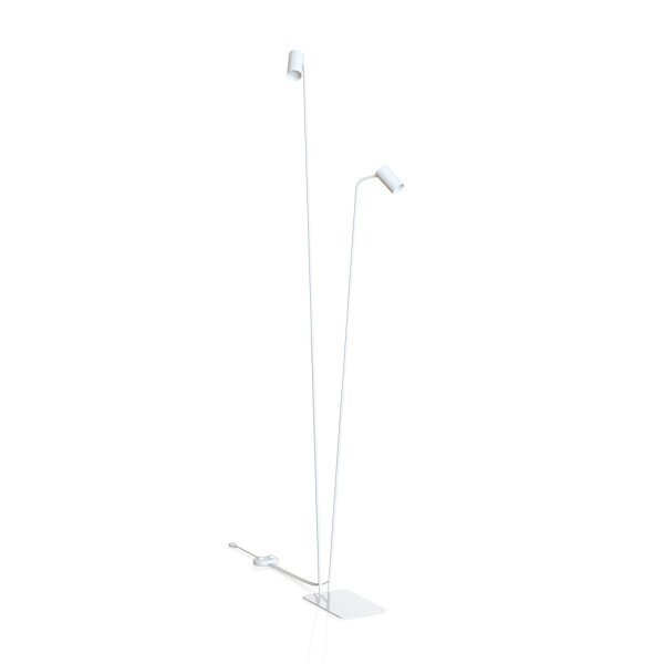 XXL Stehleuchte Weiß GU10 H:216 cm flexibel Modern