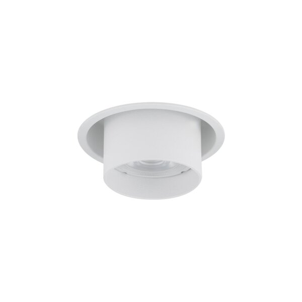 Einbauleuchte Weiß Stahl GU10 B:8 cm verstellbar rund