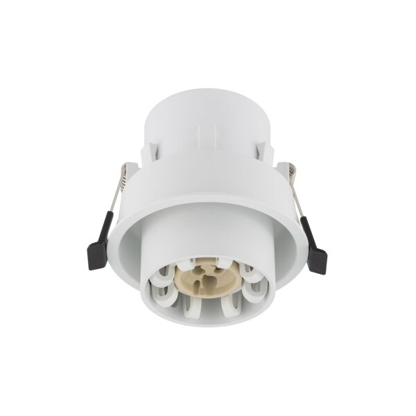 Einbauleuchte Weiß Stahl GU10 B:8 cm verstellbar rund