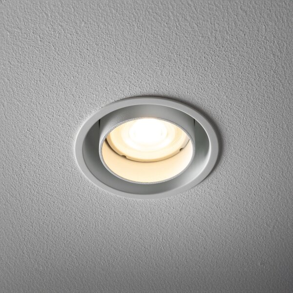Einbauleuchte Weiß Stahl GU10 B:8 cm verstellbar rund