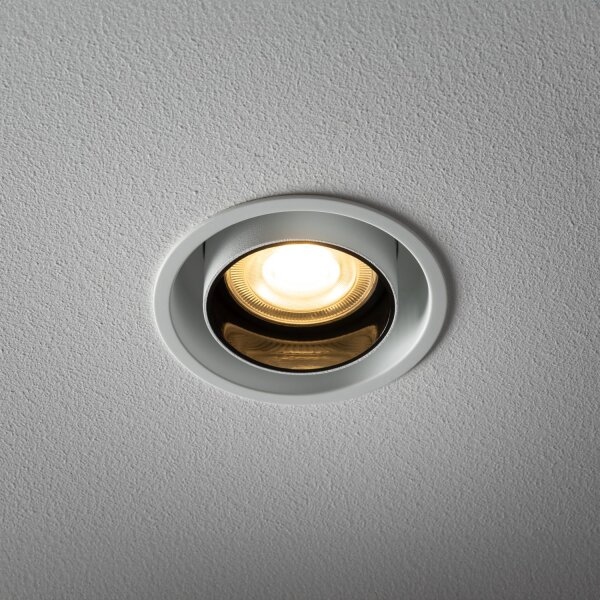 Einbauspot Weiß Schwarz GU10 B:8 cm verstellbar Modern
