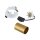 Einbauleuchte Weiß Gold Stahl GU10 B:8 cm verstellbar