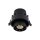 Einbauspot Schwarz Stahl GU10 B:8 cm verstellbar rund