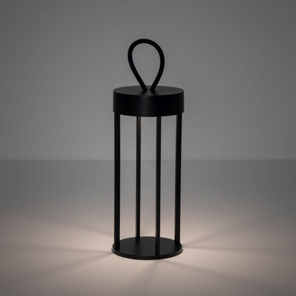 LED Tischlampe Schwarz IP54 2700 K 30 cm 8 h tragbar