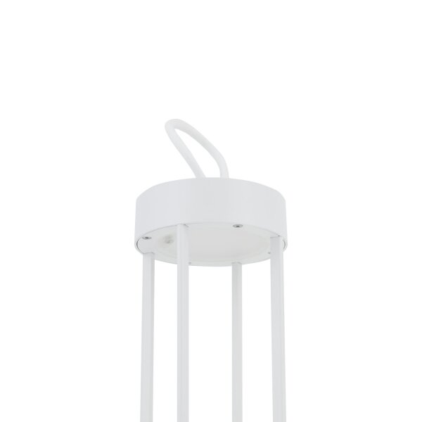 LED Akku Tischlampe Weiß IP54 2700 K 30 cm 8 h tragbar