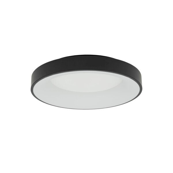 LED Deckenlampe Schwarz 4000 K blendarm rund B:48 cm