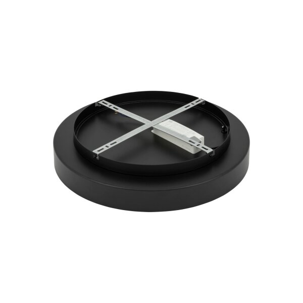 LED Deckenlampe Schwarz 4000 K blendarm rund B:48 cm
