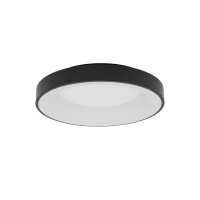 LED Deckenlampe Schwarz 4000 K blendarm rund B:48 cm