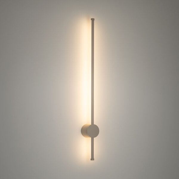 LED Außenwandleuchte Beige IP54 3000 K 97 cm Aluminium