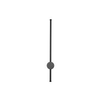 LED Wandleuchte Schwarz IP54 3000 K 65 cm Aluminium