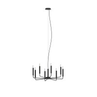 Prunkvoller Kronleuchter Schwarz E14 B:73 cm Stahl