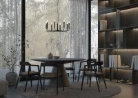 Prunkvoller Kronleuchter Schwarz E14 B:73 cm Stahl