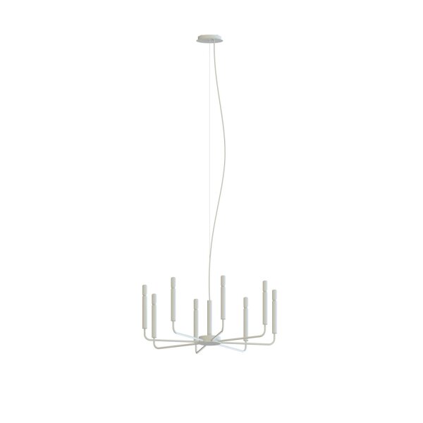 Kronleuchter Seidengrau Stahl E14 B:73 cm prunkvoll