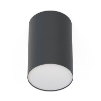 Aufbaustrahler Stahl Schwarz Modern E27 B:12 cm rund