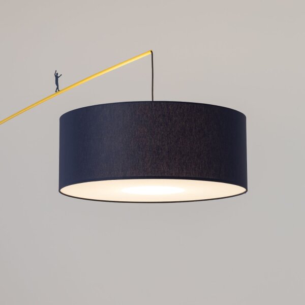 Stehleuchte XXL Rot Gelb Blau Stoff E27 230 cm flexibel