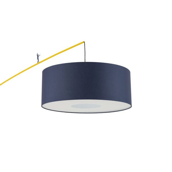 Stehleuchte XXL Rot Gelb Blau Stoff E27 230 cm flexibel