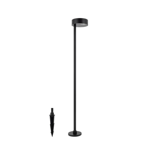 LED Wegeleuchte Schwarz Erdspieß IP54 3000 K 100 cm
