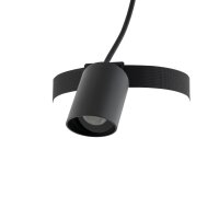 LED Wandstrahler Aluminium Schwarz IP54 3000 K flexibel