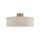 Deckenleuchte Gold Creme E27 Ø50 cm rund Modern Stoff