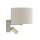Wandlampe Gold Creme flexibel GU10 E27 B:23 cm Schalter
