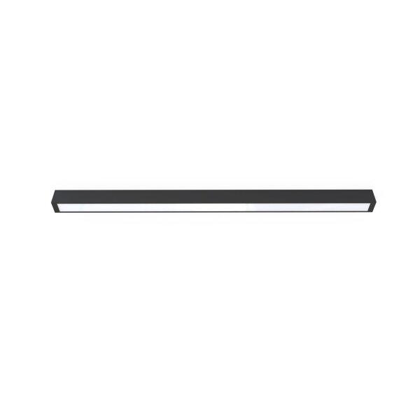 LED Deckenleuchte Schwarz Stahl 3000 K L:123 cm Modern