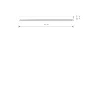 LED Deckenlampe Schwarz Stahl 3000 K 92 cm lang Modern