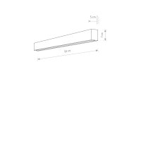 LED Wandlampe Weiß 16 W L:92 cm lang Modern wohnlich