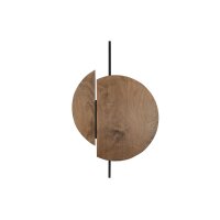 Wandleuchte Holz Schwarz GX53 B:51 cm indirekt Modern