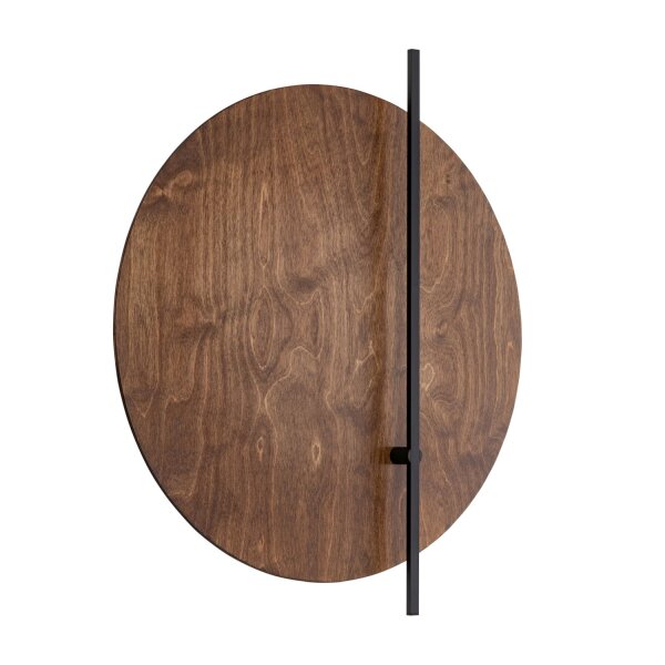 LED Wandlampe Schwarz Holz 3000 K B:50 cm indirekt