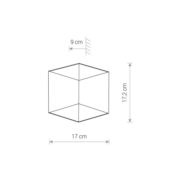 LED Außenwandleuchte Up Down Weiß IP54 3000 K B:17 cm
