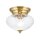 Deckenlampe Messing Glas D: 25 cm rund in Bronze E27