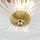 Deckenlampe Messing Glas D: 25 cm rund in Bronze E27